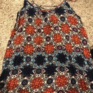 Spaghetti strap floral dress